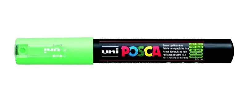 Uni Posca 0.7 Su Bazlı Poster Markörü Lıght Green Pc-1m
