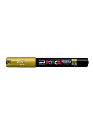 Uni Posca 0.7 Su Bazlı Poster Markörü Gold Pc-1m