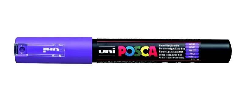 Uni Posca 0.7 Su Bazlı Poster Markörü Vıolet Pc-1m