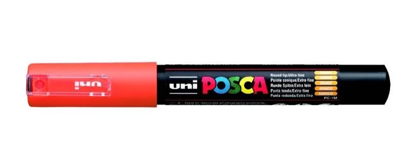 Uni Posca 0.7 Su Bazlı Poster Markörü Orange Pc-1m
