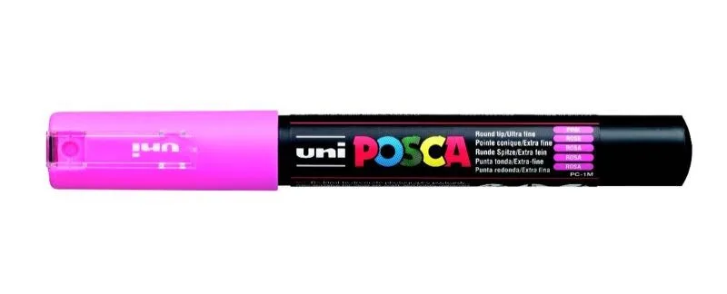 Uni Posca 0.7 Su Bazlı Poster Markörü Pınk Pc-1m