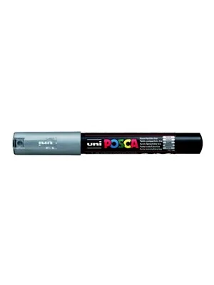 Uni Posca 0.7 Su Bazlı Poster Markörü Sılver Pc-1m