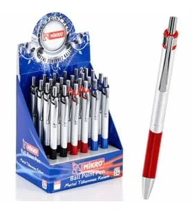 Mikro Metal Tükenmez Kalem M.renkler 1001