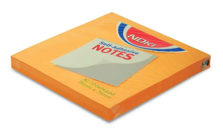 Noki Memo 75x75 Yapışkanlı Not Kağıdı Orange 12164