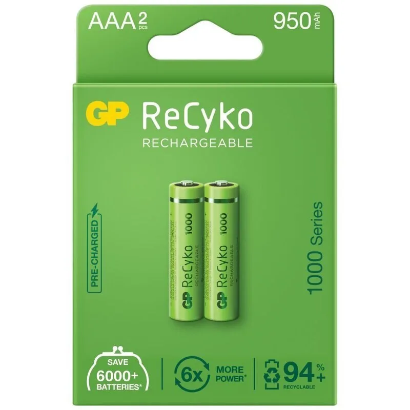 Gp Aaa 950mah 2''li Şarjlı Pil