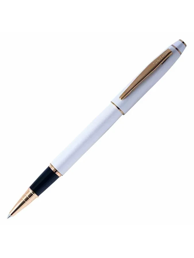 Scrikss 35 Roller Kalem Beyaz Altın Lüks Kutu