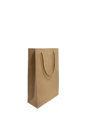Nedi 17x25 Cm İp Saplı Kraft Karton Çanta