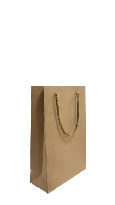 Nedi 17x25 Cm İp Saplı Kraft Karton Çanta