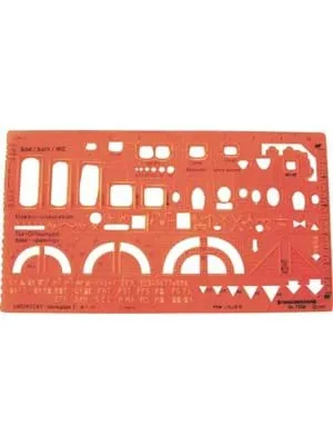 Standardgraph 1\50 Mimari Tefriş Şablonu 7300