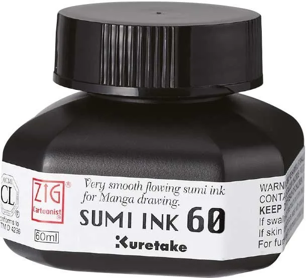Zig 60 Ml Mangaka Sumı Tekstil Mürekkebi Siyah Cnce103-6