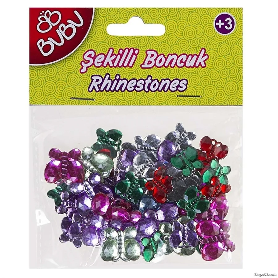 Bubu Şekilli Pvc Boncuk Seti 25 Li 0084