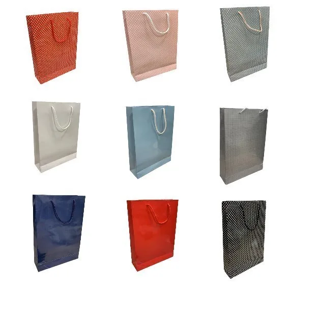 Nedi 26x38 Cm İp Saplı Selefonlu Karton Çanta