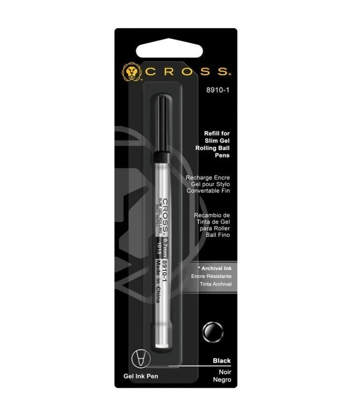 Cross F (fıne) Roller Kalem Yedeği İnce Tip (refil) Siyah 8910-1
