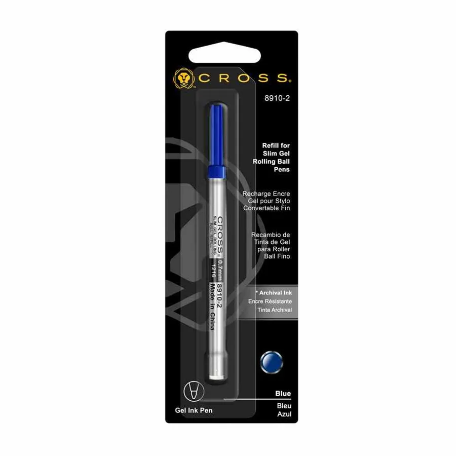 Cross İnce Jel Roller Refil Mavi 8910-2