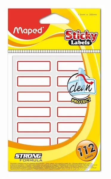 Maped 13x38 Mm Yapışkanlı Korumalı Etiket 774810