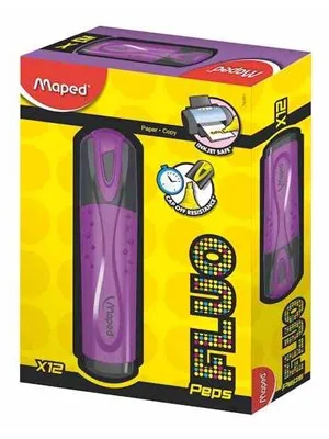 Maped Fluopeps Yassı Fosforlu Kalem Mor 742531