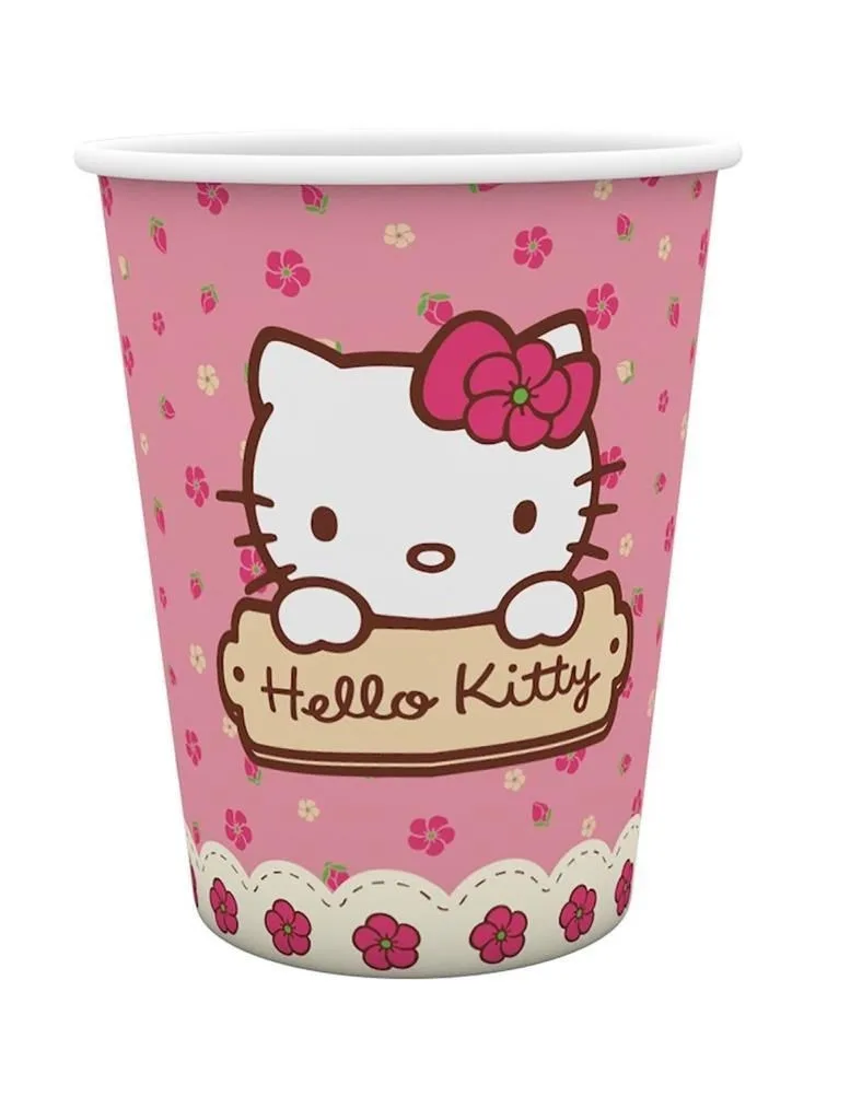 Nedi Karton Bardak Lisanslı 8 Li Hello Kıty 81793