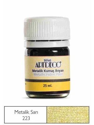 Artdeco 25 Ml Metalik Kumaş Boyası Sarı 11a-223