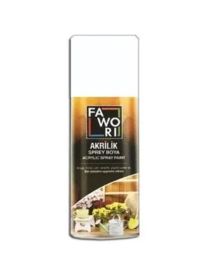 Fawori 400 Ml Akrilik Sprey Boya Parlak Beyaz Ral9003