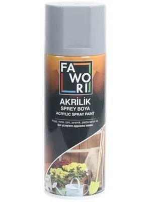Fawori 400 Ml Akrilik Sprey Boya Gri Ral7001