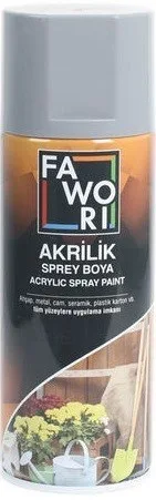 Fawori 400 Ml Akrilik Sprey Boya Gri Ral7001