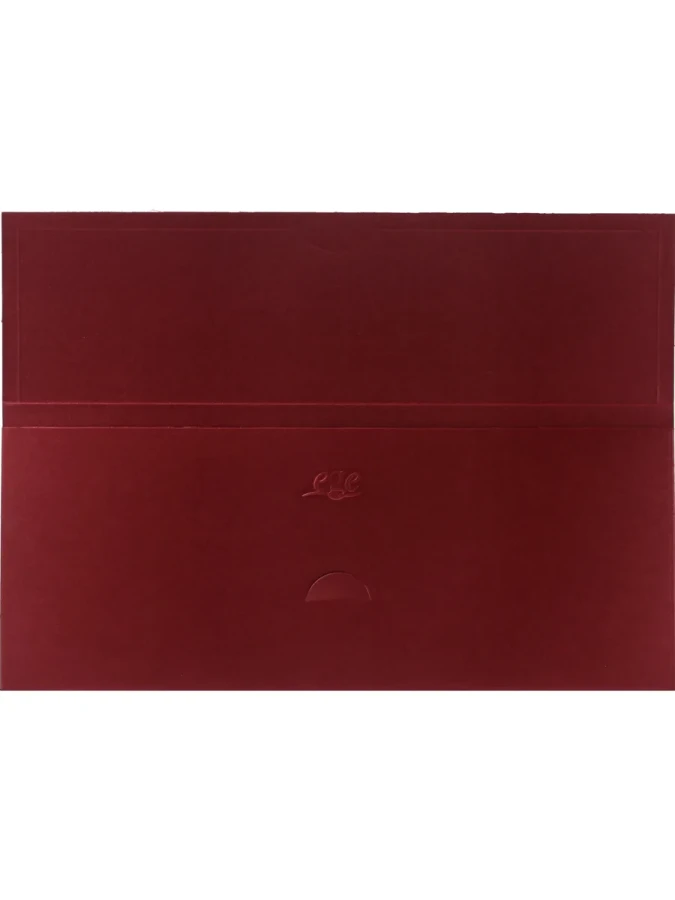 Asil 14x20 170 Gr Safir Davetiye Zarfı 50''li Bordo