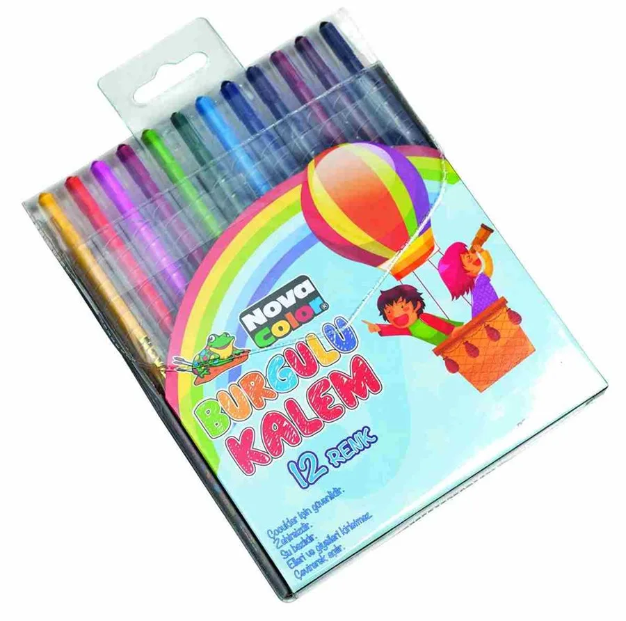 Nova Color Çevirmeli Mum Boya 12 Li Nc-2122