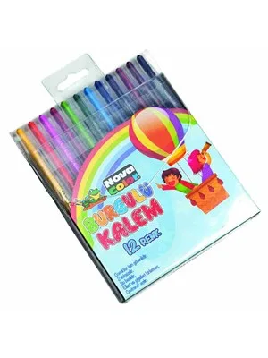 Nova Color Çevirmeli Mum Boya 12 Li Nc-2122