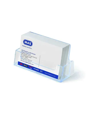 Mas Köşeli Kartvizitlik Şeffaf 484