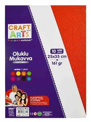 Craft Arts 25x35 Cm 161 Gr Oluklu Mukavva Simli Uca-600