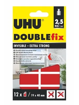 Uhu Doublefix 19 Mmx40 Mt Çift Taraflı Montaj Bantı 45515