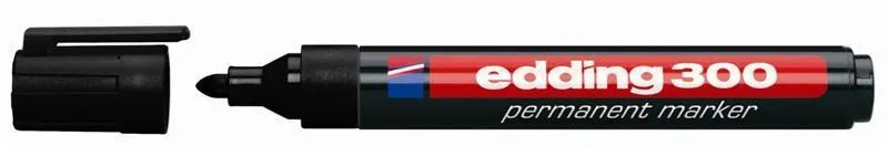 Edding E-300 Permanent Markör Kalem Siyah Yuvarlak Uç