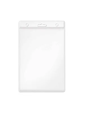 Mas 54x86 Plastik Yaka Kartı Poşeti Dikey Şeffaf 3512