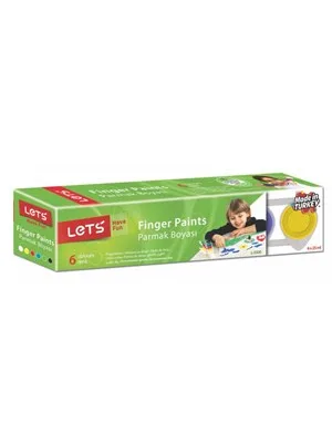 Lets 25 Ml Parmak Boyası 6 Renk 5500