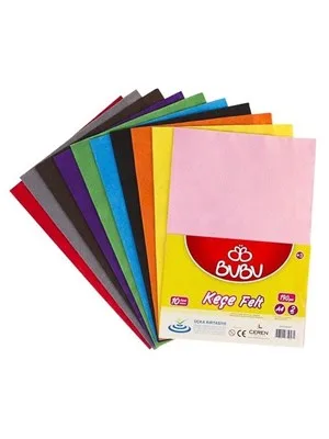 Bubu A4 2 Mm Keçe 10 Renk Ke0001