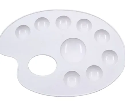 Brons Resim Paleti Plastik Küçük Br-217
