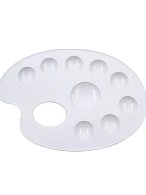 Brons Resim Paleti Plastik Küçük Br-217
