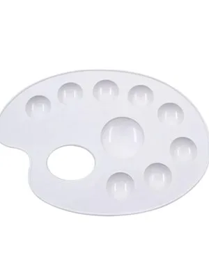 Brons Resim Paleti Plastik Büyük Br-215
