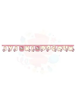 Nedi Oynar Karton Lisanslı Yazı İyiki Doğdun Hello Kıtty 81799