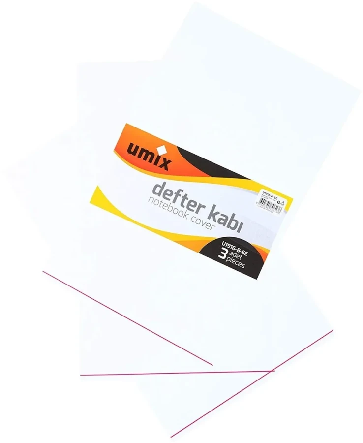 Umix A5 Defter Kabı Şeffaf 3 Lü U1916-b-se
