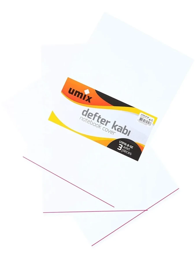 Umix A5 Defter Kabı Şeffaf 3 Lü U1916-b-se