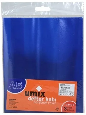 Umix A5 Defter Kabı Şeffaf 3 Lü U1916-b-se
