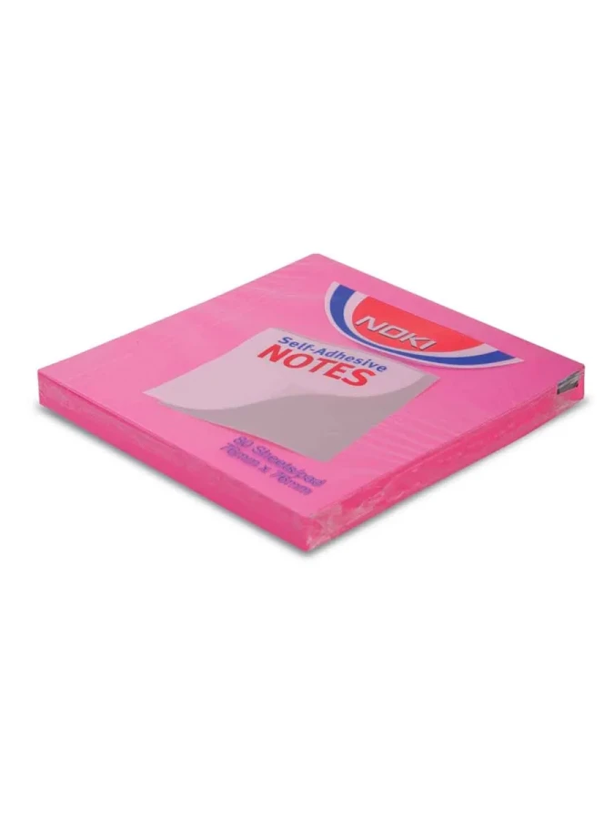 Noki Memo 75x75 Yapışkanlı Not Kağıdı Pembe 12165