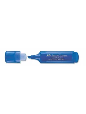 Faber Castell Fosforlu Kalem Şeffaf Kasa Koyu Mavi 154652