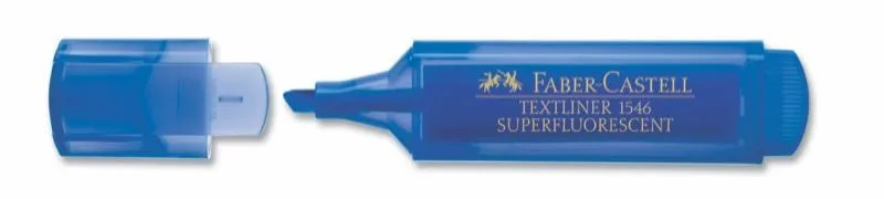 Faber Castell Fosforlu Kalem Şeffaf Kasa Koyu Mavi 154652