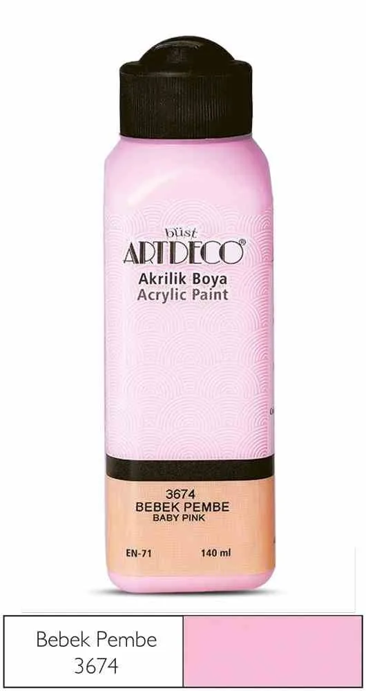 Artdeco 140 Ml Akrilik Boya Bebek Pembe 70r-3674