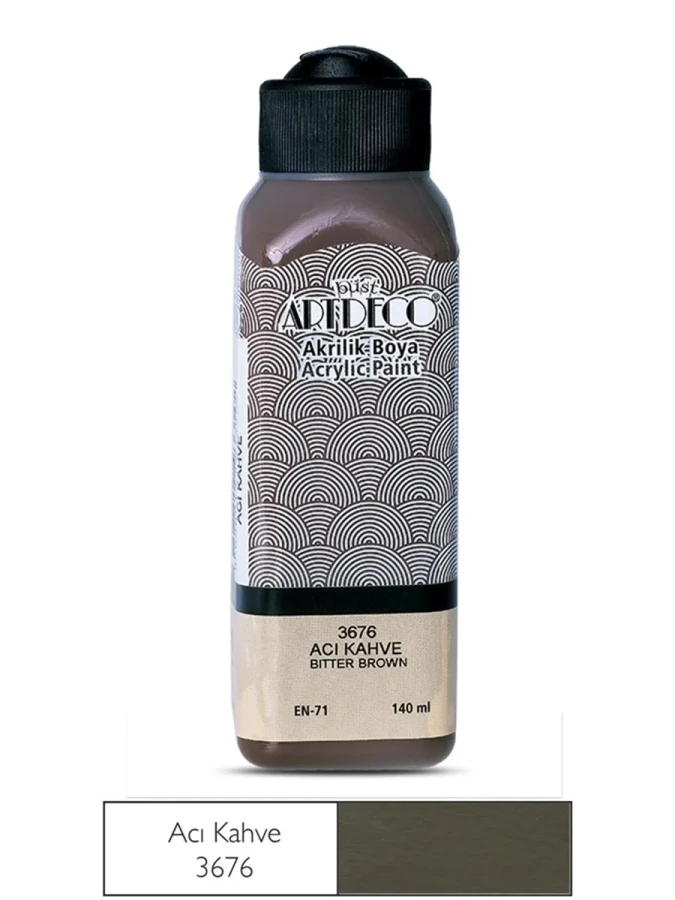 Artdeco 140 Ml Akrilik Boya Acı Kahve 70r-3676