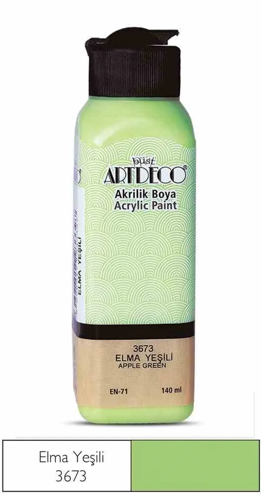 Artdeco 140 Ml Akrilik Boya Elma Yeşili 70r-3673