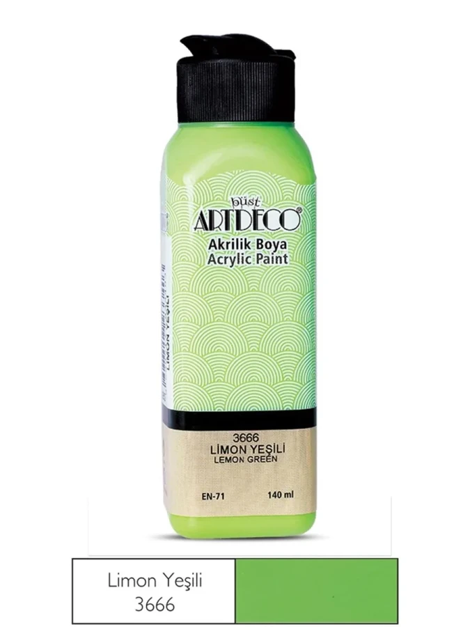 Artdeco 140 Ml Akrilik Boya Limon Yeşili 70r-3666