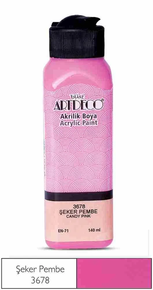 Artdeco 140 Ml Akrilik Boya Şeker Pembe 70r-3678